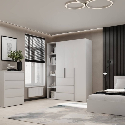 Шкаф распашной комбинированный №8 ART IN HEAD Light 1600x500x2200 Белый бриллиант (LTK081000000)