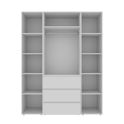 Шкаф распашной комбинированный №8 ART IN HEAD Light 1600x500x2200 Белый бриллиант (LTK081000000)