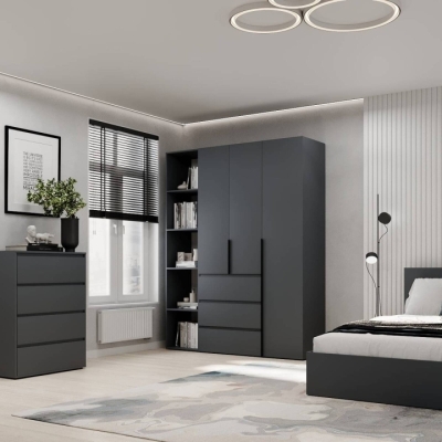 Шкаф распашной комбинированный №8 ART IN HEAD Light 1600x500x2200 Графит (LTK087000000)