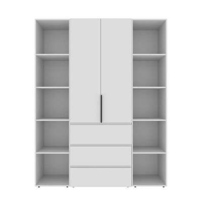 Шкаф распашной комбинированный №9 ART IN HEAD Light 1600x500x2200 Белый бриллиант (LTK091000000)