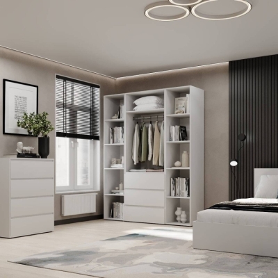 Шкаф распашной комбинированный №9 ART IN HEAD Light 1600x500x2200 Белый бриллиант (LTK091000000)