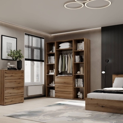 Шкаф распашной комбинированный №9 ART IN HEAD Light 1600x500x2200 Дуб Эвок (LTK0910000000)