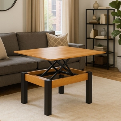 Стол-трансформер Art In Head B-Fly 900x510x600 Ольха темная/Венге ноги (TB09232300430)