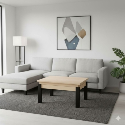 Стол-трансформер Art In Head B-Fly 900x510x600 Береза полярная/Венге ноги (TB09212100230)