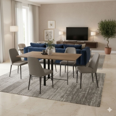 Стол-трансформер Art in Head Voody 1380x900x760 Орех селект/Чёрные ноги (TB26240000030)