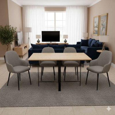 Стол-трансформер Art in Head Voody 1380x900x760 Клен/Чёрные ноги (TB26250000030)