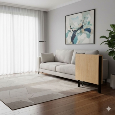 Стол-трансформер Art in Head Voody 1380x900x760 Клен/Чёрные ноги (TB26250000030)