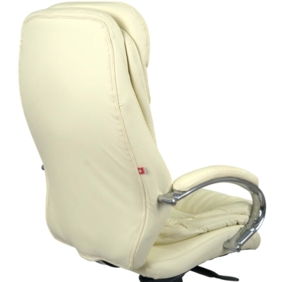 Кресло АКЛАС Валенсия Soft CH MB (Кожа LC-F Beige/PU Beige)