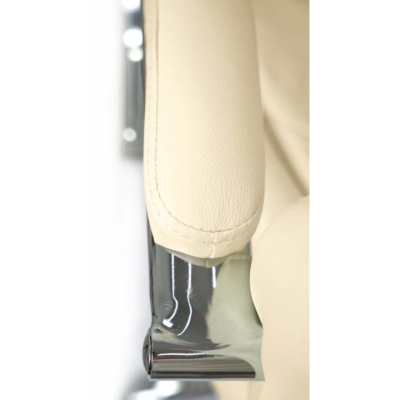 Кресло АКЛАС Валенсия Soft CH MB (Кожа LC-F Beige/PU Beige)