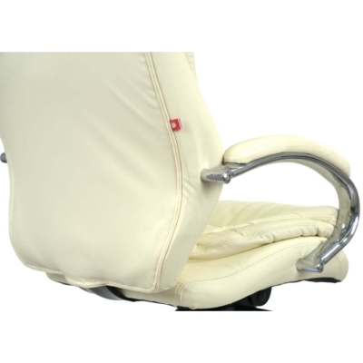 Кресло АКЛАС Валенсия Soft CH MB (Кожа LC-F Beige)
