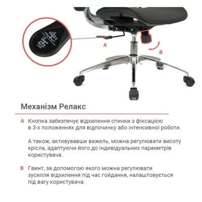 Кресло АКЛАС Трембита R-SR (Черный)