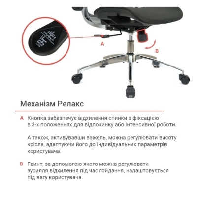 Кресло АКЛАС Трембита R-SR (Черный)