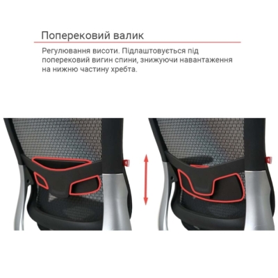 Крісло АКЛАС Трембіта R-SR Чорний (Чорний)