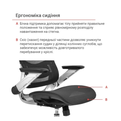 Крісло АКЛАС Трембіта R-SR Чорний (Чорний)