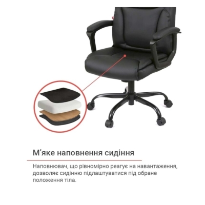 Кресло АКЛАС Ливар TILT 10002M (PU Black)