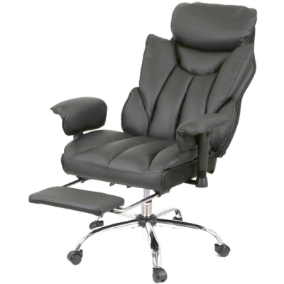 Кресло АКЛАС Бамбетель RL 10093H (PU Black)
