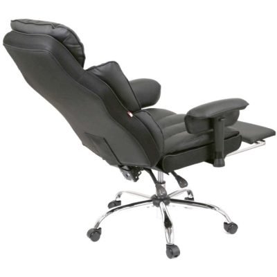 Крісло АКЛАС Бамбетель RL 10093H Чорний (PU Black)