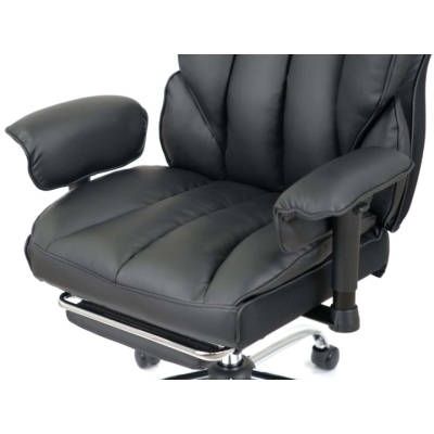Крісло АКЛАС Бамбетель RL 10093H Чорний (PU Black)