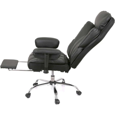 Крісло АКЛАС Бамбетель RL 10093H Чорний (PU Black)