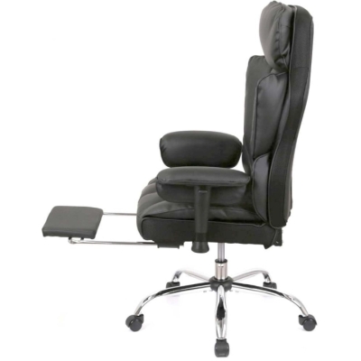 Крісло АКЛАС Бамбетель RL 10093H Чорний (PU Black)