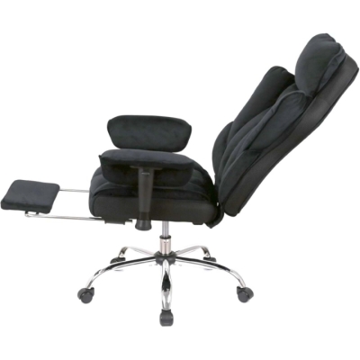 Кресло АКЛАС Бамбетель RL 10093H (Велюр Черный)