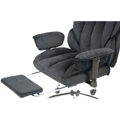 Кресло АКЛАС Бамбетель Tex RL 10093H (Велюр Черный)