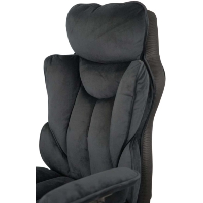 Кресло АКЛАС Бамбетель Tex RL 10093H (Велюр Черный)