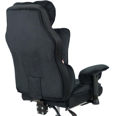 Кресло АКЛАС Бамбетель Tex RL 10093H (Велюр Черный)