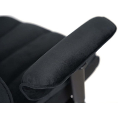 Кресло АКЛАС Бамбетель Tex RL 10093H (Велюр Черный)