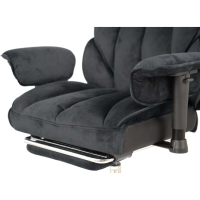 Кресло АКЛАС Бамбетель RL 10093H (Велюр Черный)