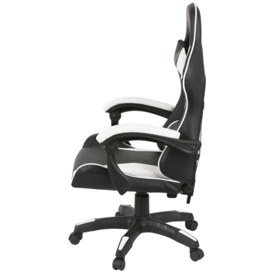 Кресло геймерское АКЛАС Бешкет ANF подростковое (PU Черный/белый)