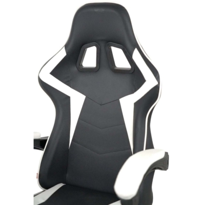 Кресло геймерское АКЛАС Бешкет ANF подростковое (PU Черный/белый)