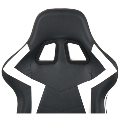 Кресло геймерское АКЛАС Бешкет ANF подростковое (PU Черный/белый)