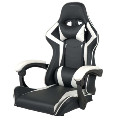 Кресло геймерское АКЛАС Бешкет ANF подростковое (PU Черный/белый)