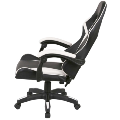 Кресло геймерское АКЛАС Бешкет ANF подростковое (PU Черный/белый)