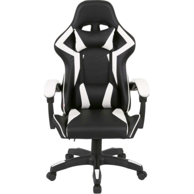 Кресло геймерское АКЛАС Бешкет ANF подростковое (PU Черный/белый)