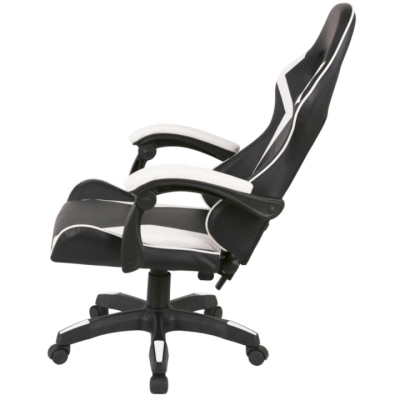 Кресло геймерское АКЛАС Бешкет ANF подростковое (PU Черный/белый)