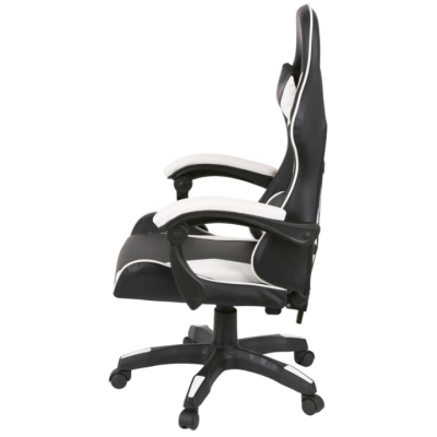 Кресло геймерское АКЛАС Бешкет ANF подростковое (PU Черный/белый)