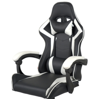Кресло геймерское АКЛАС Бешкет ANF подростковое (PU Черный/белый)