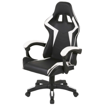 Кресло геймерское АКЛАС Бешкет ANF подростковое (PU Черный/белый)
