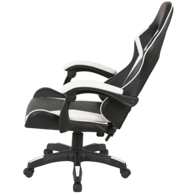 Кресло геймерское АКЛАС Бешкет ANF подростковое (PU Черный/белый)