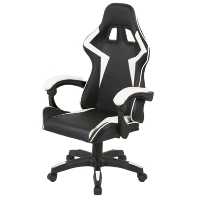 Кресло геймерское АКЛАС Бешкет ANF подростковое (PU Черный/белый)
