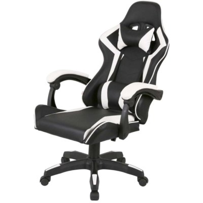 Кресло геймерское АКЛАС Бешкет ANF подростковое (PU Черный/белый)