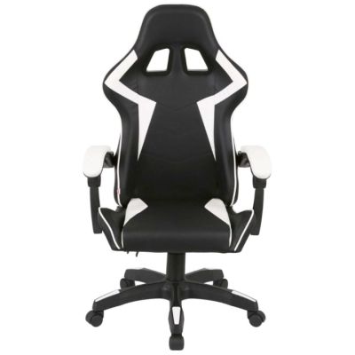 Кресло геймерское АКЛАС Бешкет ANF подростковое (PU Черный/белый)