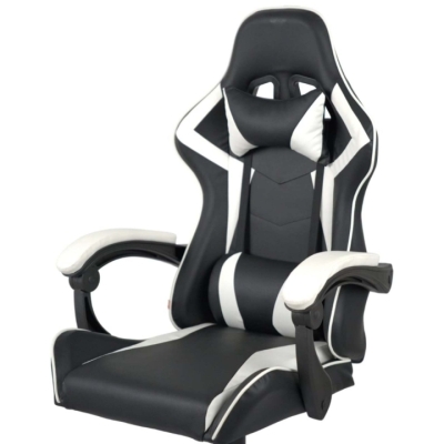 Кресло геймерское АКЛАС Бешкет ANF подростковое (PU Черный/белый)