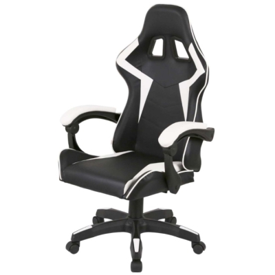 Кресло геймерское АКЛАС Бешкет ANF подростковое (PU Черный/белый)