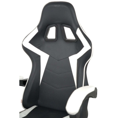 Кресло геймерское АКЛАС Бешкет ANF подростковое (PU Черный/белый)