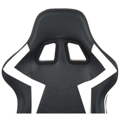 Кресло геймерское АКЛАС Бешкет ANF подростковое (PU Черный/белый)