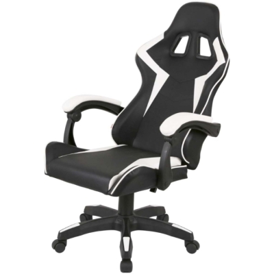 Кресло геймерское АКЛАС Бешкет ANF подростковое (PU Черный/белый)