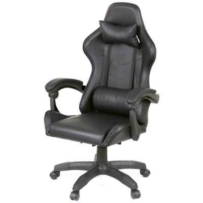 Купить Кресло геймерское АКЛАС Бешкет ANF подростковое (PU Черный). Фото